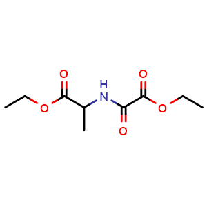 Chemical structure of Ethyl (2-ethoxy-2-oxoacetyl)alaninate , CAS 23460-73-3, AChemBlock AD284160