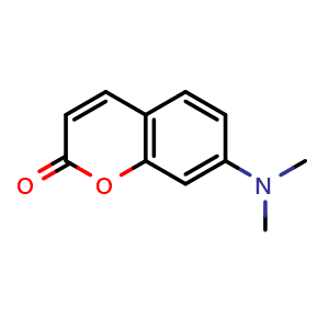 Chemical structure of 7-(dimethylamino)-2H-chromen-2-one , CAS 57597-38-3, AChemBlock AD284201
