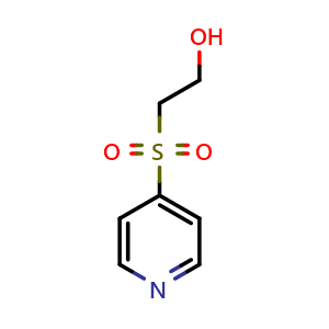 Chemical structure of 2-(Pyridine-4-sulfonyl)ethan-1-ol , CAS 376366-79-9, AChemBlock AD284212