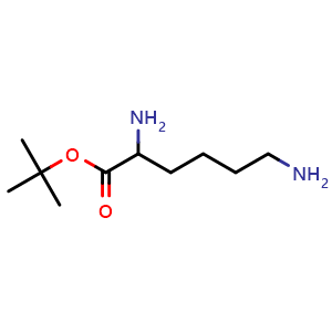 Chemical structure of tert-butyl lysinate , CAS 1393602-74-8, AChemBlock AD284220