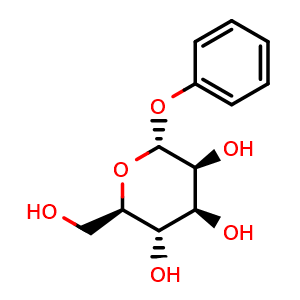 Chemical structure of Phenyl alpha-D-mannopyranoside , CAS 21797-50-2, AChemBlock AD284257
