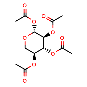 Chemical structure of 1,2,3,4-Tetra-O-acetyl-beta-L-xylopyranose , CAS 78088-17-2, AChemBlock AD284262