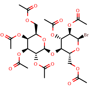 Chemical structure of Hepta-O-acetyl-aipha-D-lactosyl bromide , CAS 4753-07-5, AChemBlock AD284274