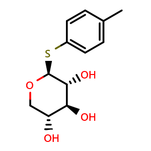 Chemical structure of 4-Methylphenyl 1-thio-beta-D-xylopyranoside , CAS 67803-94-5, AChemBlock AD284278