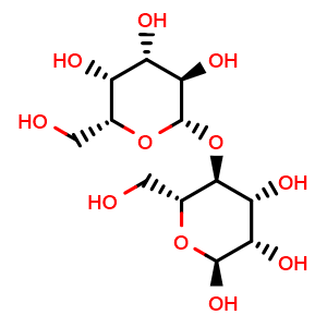 Chemical structure of 4-O-beta-D-galactopyranosyl-D-mannopyranose , CAS 20869-27-6, AChemBlock AD284282