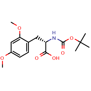 Chemical structure of N-Boc-2,4-dimethoxy-L-phenylalanine , CAS 1213370-66-1, AChemBlock AD284329