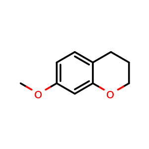 Chemical structure of 7-Methoxychromane , CAS 3875-77-2, AChemBlock AD284389