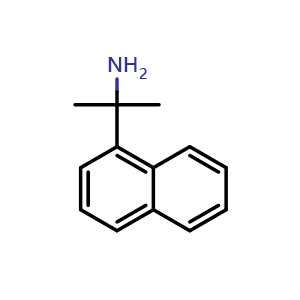 Chemical structure of 2-(naphthalen-1-yl)propan-2-amine , CAS 141983-61-1, AChemBlock AD284409