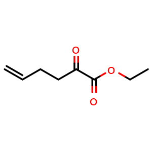 Chemical structure of Ethyl 2-oxohex-5-enoate , CAS 102337-17-7, AChemBlock AD284587