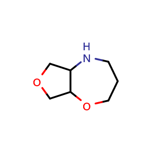 Chemical structure of Octahydrofuro[3,4-b][1,4]oxazepine , CAS 3085375-90-9, AChemBlock AD284656
