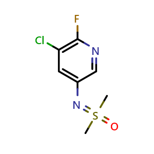 Chemical structure of [(5-chloro-6-fluoropyridin-3-yl)imino]dimethyl-lambda6-sulfanone , CAS 3066742-13-7, AChemBlock AD284669