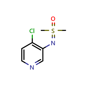 Chemical structure of [(4-chloropyridin-3-yl)imino]dimethyl-lambda6-sulfanone , CAS 3066651-73-5, AChemBlock AD284670