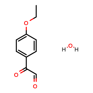 Chemical structure of 2-(4-ethoxyphenyl)-2-oxoacetaldehyde hydrate , CAS 1189873-72-0, AChemBlock AD284764