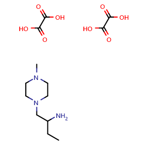 Chemical structure of 1-(4-Methylpiperazin-1-yl)butan-2-amine dioxalate , CAS 2034352-39-9, AChemBlock AD284776
