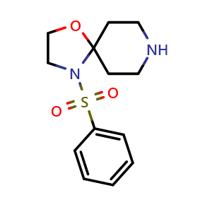 Chemical structure of 4-(phenylsulfonyl)-1-oxa-4,8-diazaspiro[4.5]decane , CAS 1170830-83-7, AChemBlock AD284779