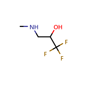 Chemical structure of 1,1,1-trifluoro-3-(methylamino)propan-2-ol , CAS 400838-51-9, AChemBlock AD284822