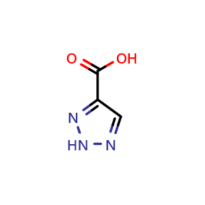 Chemical structure of 2H-1,2,3-triazole-4-carboxylic acid , CAS 573714-78-0, AChemBlock AD284874
