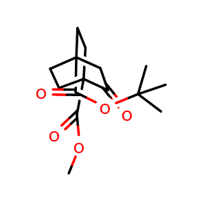 Chemical structure of O4-tert-butyl O1-methyl 2-oxobicyclo[2.2.2]octane-1,4-dicarboxylate , CAS 2320344-36-1, AChemBlock AD284941