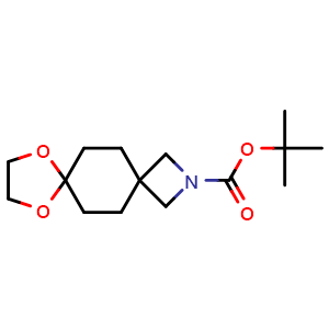 Chemical structure of 1,1-Dimethylethyl 8,11-dioxa-2-azadispiro[3.2.4.2]tridecane-2-carboxylate , CAS 2089462-97-3, AChemBlock AD285039