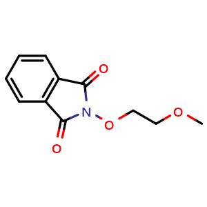 Chemical structure of 2-(2-methoxyethoxy)isoindoline-1,3-dione , CAS 54149-18-7, AChemBlock AD285110
