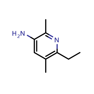 Chemical structure of 6-ethyl-2,5-dimethylpyridin-3-amine , CAS 2446978-57-8, AChemBlock AD285130