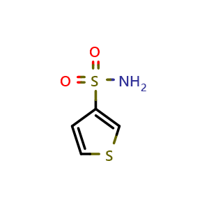 Chemical structure of Thiophene-3-sulfonamide , CAS 64255-63-6, AChemBlock AD285197