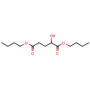 Chemical structure of 1,5-Dibutyl 2-hydroxypentanedioate , CAS 92156-01-9, AChemBlock AD285290