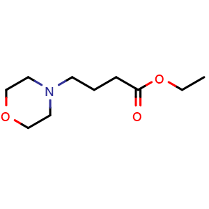 Chemical structure of Ethyl 4-morpholinobutanoate , CAS 88217-57-6, AChemBlock AD285306