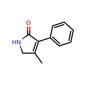 Chemical structure of 4-methyl-3-phenyl-1,5-dihydro-2H-pyrrol-2-one , CAS 5109-52-4, AChemBlock AD285311