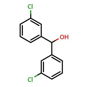 Chemical structure of Bis(3-chlorophenyl)methanol , CAS 35190-12-6, AChemBlock AD285314