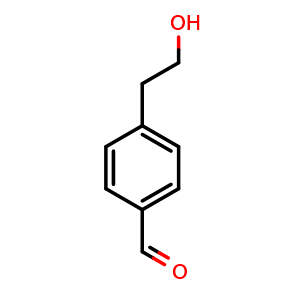 Chemical structure of 4-(2-hydroxyethyl)benzaldehyde , CAS 163164-47-4, AChemBlock AD285318