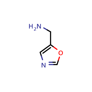 Chemical structure of Oxazol-5-ylmethanamine , CAS 847644-09-1, AChemBlock AD285330