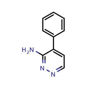 Chemical structure of 4-phenylpyridazin-3-amine , CAS 1823867-61-3, AChemBlock AD285433