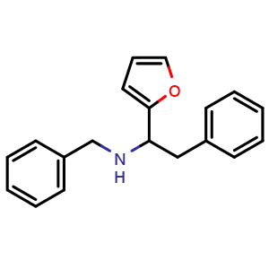 Chemical structure of N-benzyl-1-(furan-2-yl)-2-phenylethanamine , CAS 3193-61-1, AChemBlock AD285447