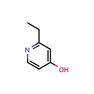Chemical structure of 2-Ethylpyridin-4-ol , CAS 1159817-56-7, AChemBlock AD285450