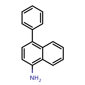 Chemical structure of 4-Phenyl-1-naphthalenamine , CAS 87833-80-5, AChemBlock AD285466