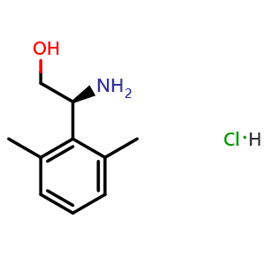 Chemical structure of (S)-2-Amino-2-(2,6-dimethylphenyl)ethan-1-ol hydrochloride , CAS 1391449-83-4, AChemBlock AD285477