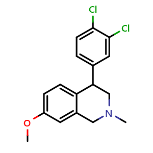 Chemical structure of Diclofensine , CAS 67165-56-4, AChemBlock AD285526