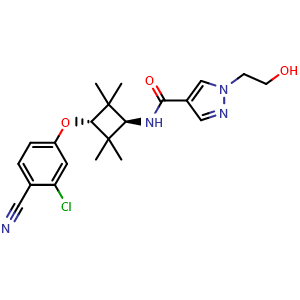 Chemical structure of Androgen receptor antagonist 1 , CAS 1338812-36-4, AChemBlock AD285527