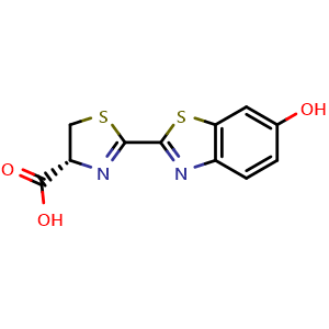 Chemical structure of L-Luciferin , CAS 34500-31-7, AChemBlock AD285529