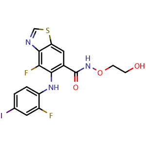Chemical structure of Tunlametinib , CAS 1801756-06-8, AChemBlock AD285530