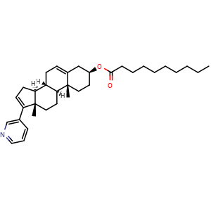 Chemical structure of Abiraterone decanoate , CAS 2486052-18-8, AChemBlock AD285533