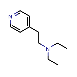 Chemical structure of 4-(2-Diethylaminoethyl)pyridine , CAS 67580-61-4, AChemBlock AD285540