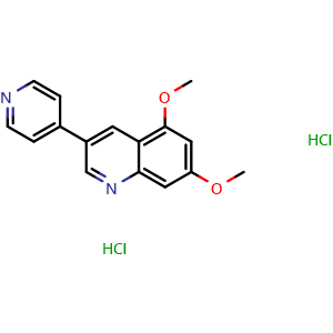Chemical structure of DMPQ dihydrochloride , CAS 1123491-15-5, AChemBlock AD285546