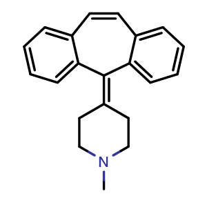 Chemical structure of Cyproheptadine , CAS 129-03-3, AChemBlock AD285573