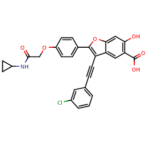 Chemical structure of LYP-IN-1 , CAS 1404436-51-6, AChemBlock AD285604