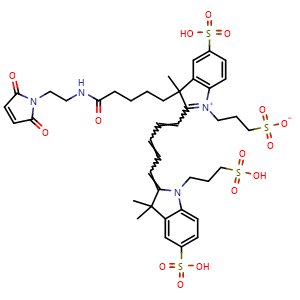 Chemical structure of Alexa fluor 647 maleimide , CAS 1825332-75-9, AChemBlock AD285608