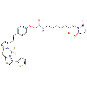 Chemical structure of BODIPY 630/650X , CAS 380367-48-6, AChemBlock AD285610