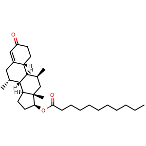 Chemical structure of Dimethandrolone Undecanoate , CAS 366472-45-9, AChemBlock AD285612