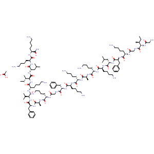 Chemical structure of Pexiganan acetate , CAS 172820-23-4, AChemBlock AD285617
